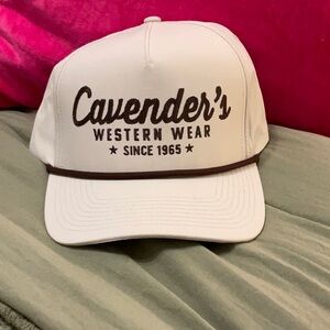 Cavender's Western Wear White Trucker Hat